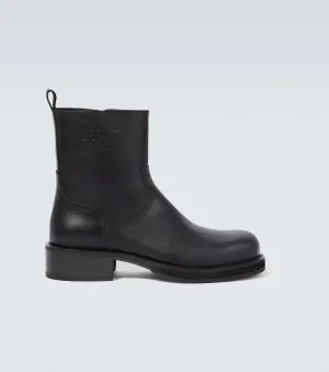 Acne Studios leather ankle boots, black