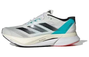 Adidas Adizero Boston 12 Men's Running Shoes, White and Black