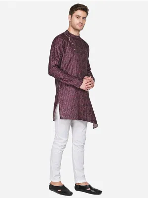 Deep Wine Kurta | Azania