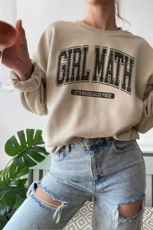 Girl Math Graphic Sweatshirt