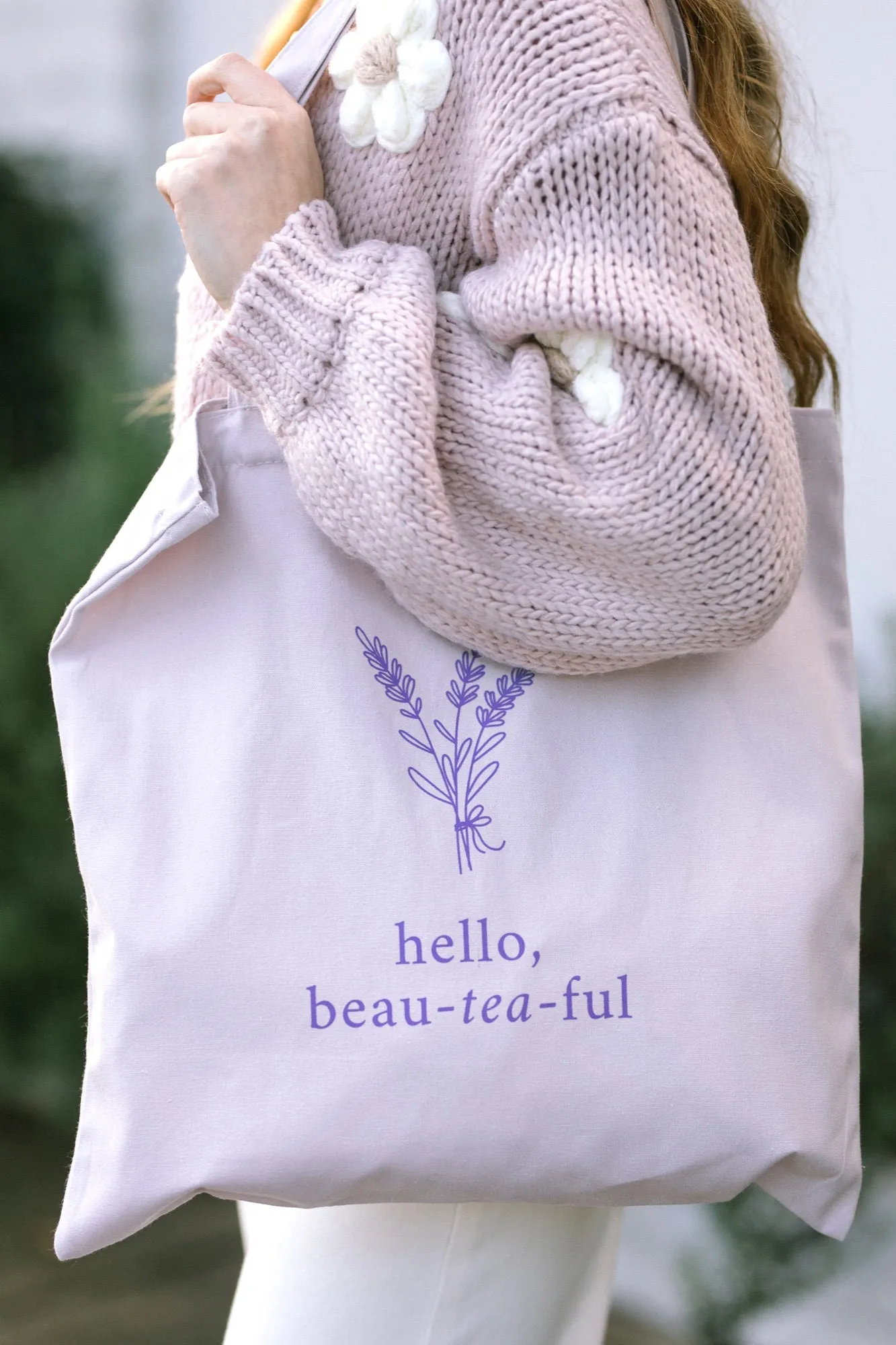 Morning Lavender Tote - Hello Beau-tea-ful